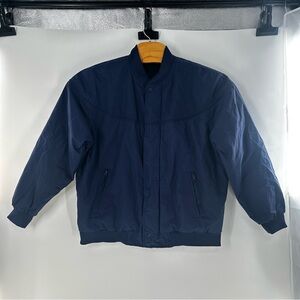HaBand Men’s Size Large Men’s Navy Blue Jacket Bomber